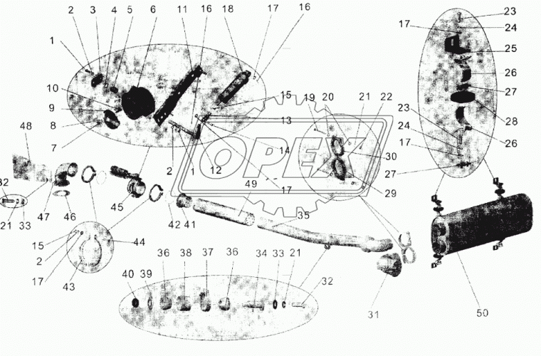101-1203073 Прокладка ф94х99х1,5 металлоасбест МАЗ
